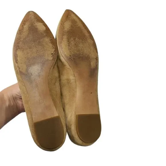 Audrey Brooke Women's Leather Pointed Toe Flats Size 10 - Picture 6 of 7